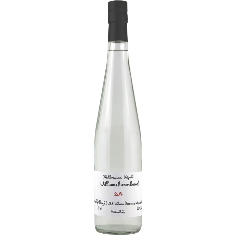 2018 Williamsbirnenbrand 40% 2018 Williamsbirnenbrand 40%