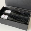 2er Weingeschenk --- Weinflaschen aus unserem Webshop  nach Wahl --- im Geschenkkarton schwarz, inkl. Versand
